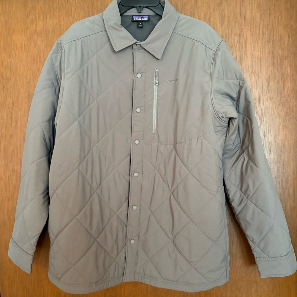 Patagonia Men's Gray Quilted Shirt Jacket